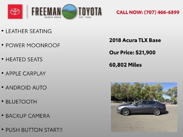 2018 Acura TLX 2.4L FWD