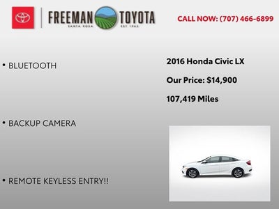 2016 Honda Civic Sedan 4dr CVT LX
