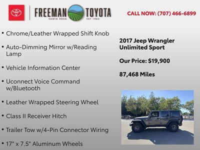 2017 Jeep Wrangler Unlimited Sport 4x4