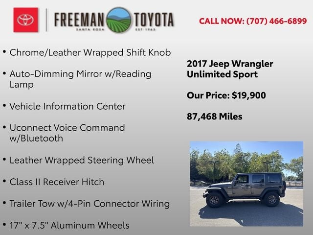 2017 Jeep Wrangler Unlimited Sport 4x4