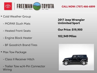 2017 Jeep Wrangler Unlimited Sport 4x4