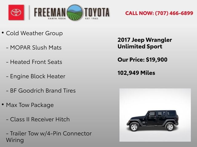 2017 Jeep Wrangler Unlimited Sport 4x4