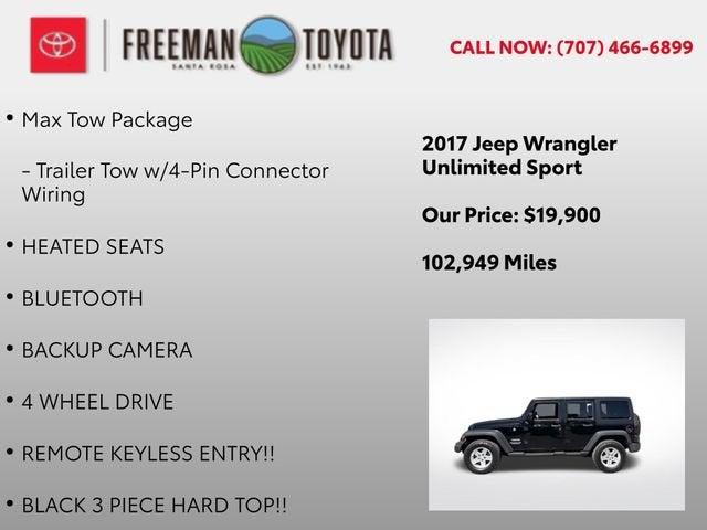 2017 Jeep Wrangler Unlimited Sport 4x4