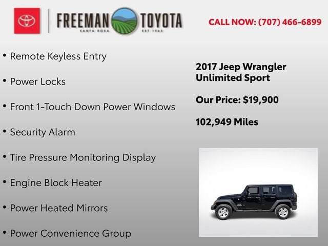 2017 Jeep Wrangler Unlimited Sport 4x4