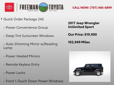 2017 Jeep Wrangler Unlimited Sport 4x4