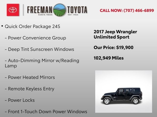 2017 Jeep Wrangler Unlimited Sport 4x4