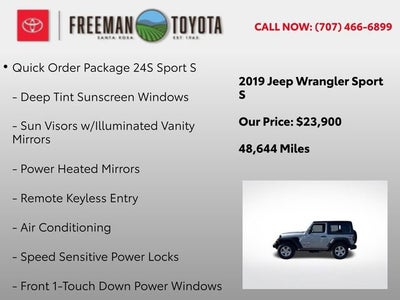 2019 Jeep Wrangler Sport S 4x4