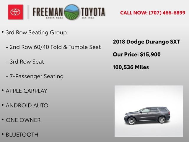 2018 Dodge Durango SXT AWD