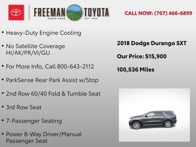 2018 Dodge Durango SXT AWD