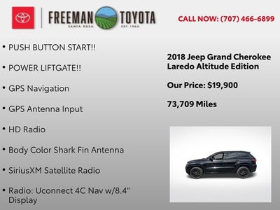 2018 Jeep Grand Cherokee Altitude 4x4 *Ltd Avail*
