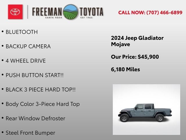 2024 Jeep Gladiator Mojave 4x4