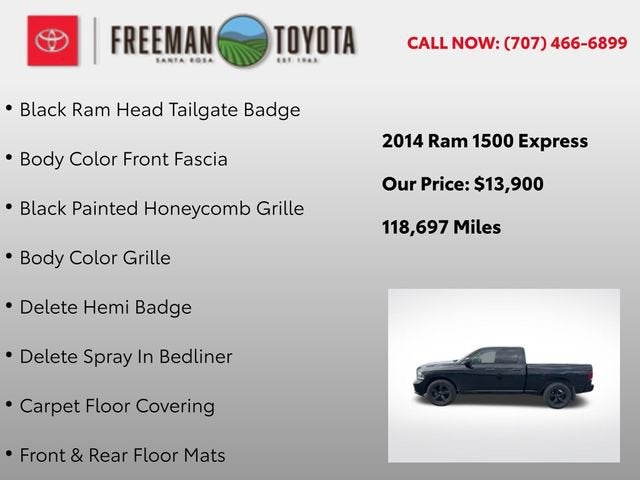 2014 RAM 1500 2WD Quad Cab 140.5 Express