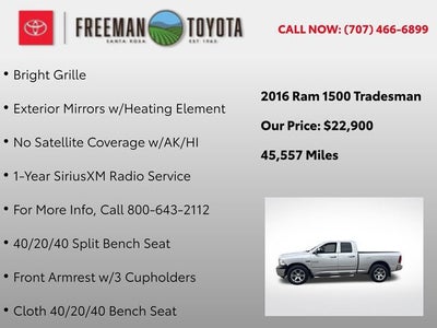 2016 RAM 1500 4WD Quad Cab 140.5 Tradesman