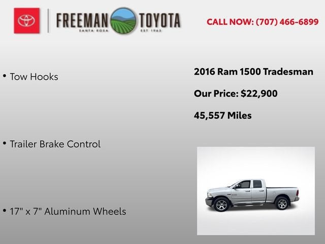 2016 RAM 1500 4WD Quad Cab 140.5 Tradesman