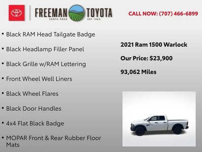 2021 RAM 1500 Classic Warlock 4x4 Quad Cab 6'4 Box