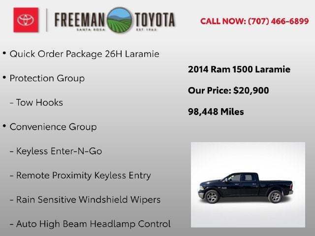 2014 RAM 1500 4WD Crew Cab 149 Laramie