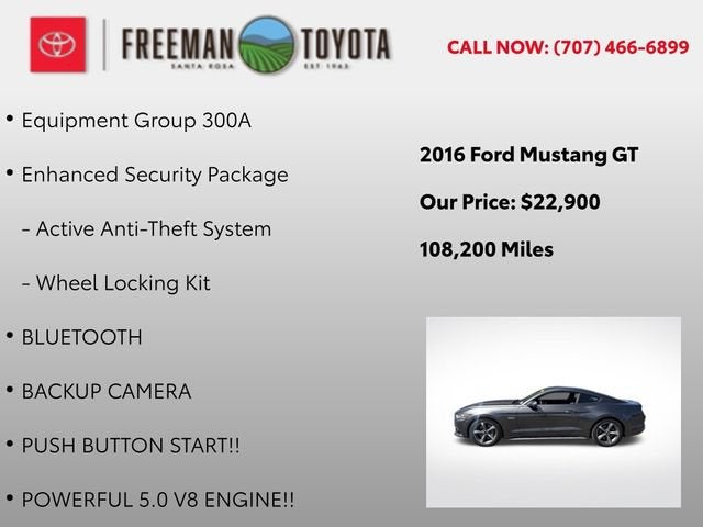 2016 Ford Mustang 2dr Fastback GT