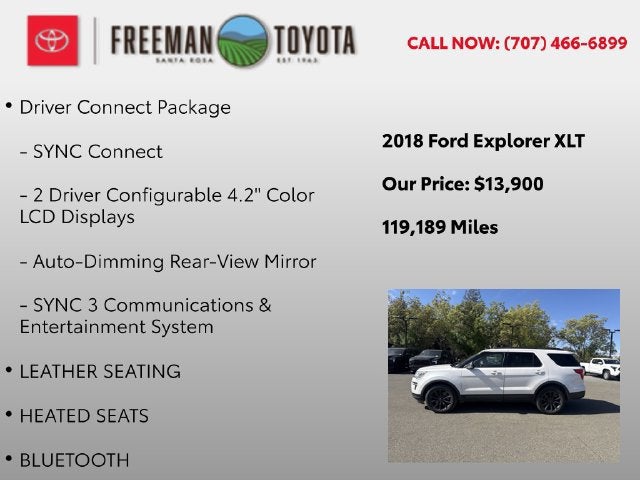 2018 Ford Explorer XLT 4WD