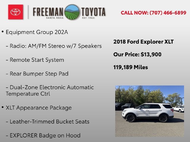2018 Ford Explorer XLT 4WD