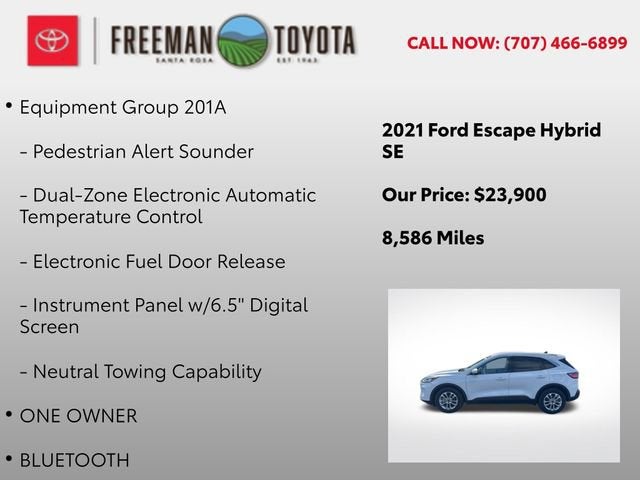 2021 Ford Escape SE Hybrid FWD