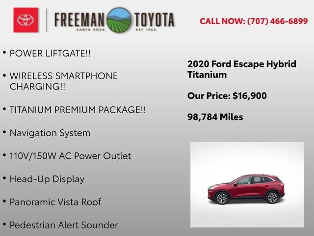 2020 Ford Escape Titanium Hybrid FWD
