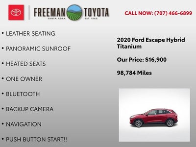 2020 Ford Escape Titanium Hybrid FWD