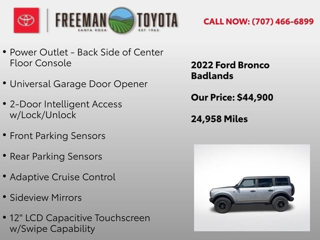 2022 Ford Bronco Badlands 4 Door Advanced 4x4
