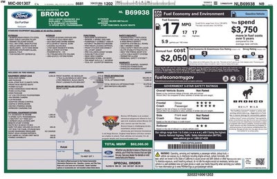 2022 Ford Bronco Badlands 4 Door Advanced 4x4
