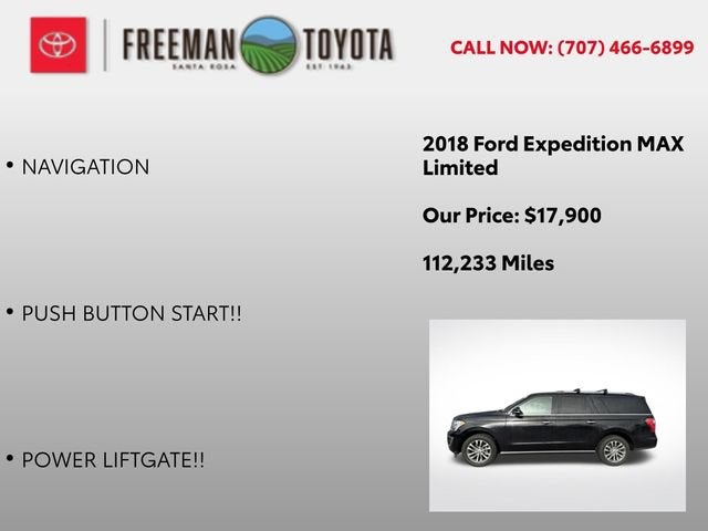 2018 Ford Expedition Max Limited 4x2