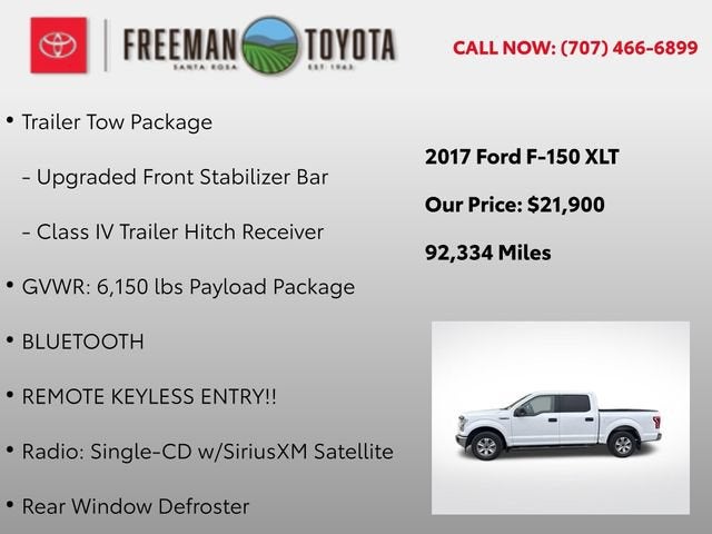 2017 Ford F-150 XLT 2WD SuperCrew 5.5' Box
