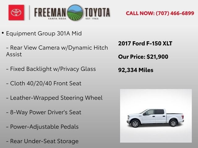 2017 Ford F-150 XLT 2WD SuperCrew 5.5' Box