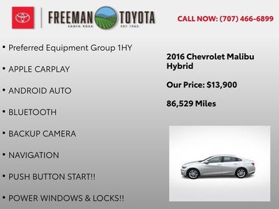 2016 Chevrolet Malibu 4dr Sdn Hybrid w/1HY