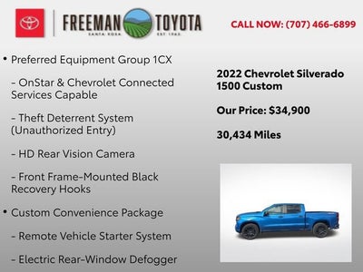 2022 Chevrolet Silverado 1500 4WD Crew Cab 147 Custom