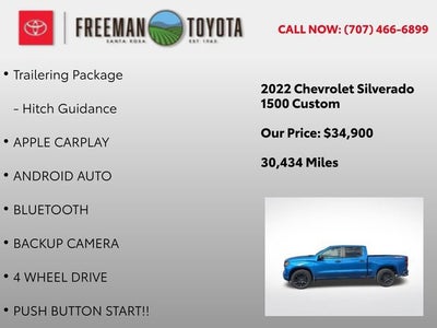 2022 Chevrolet Silverado 1500 4WD Crew Cab 147 Custom