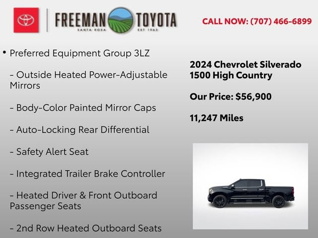 2024 Chevrolet Silverado 1500 4WD Crew Cab 147 High Country