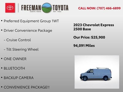 2023 Chevrolet Express Cargo Van RWD 2500 135
