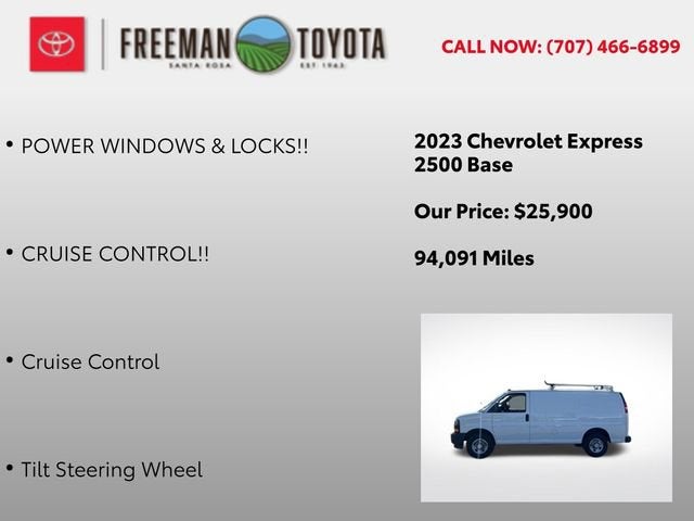 2023 Chevrolet Express Cargo Van RWD 2500 135