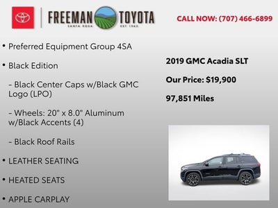 2019 GMC Acadia AWD 4dr SLT w/SLT-1