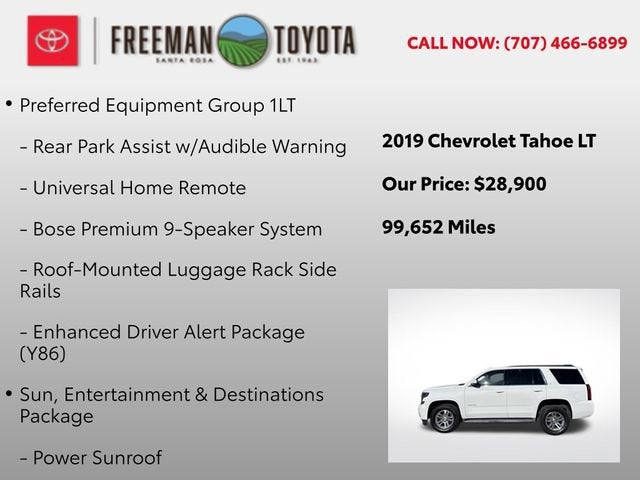 2019 Chevrolet Tahoe 4WD 4dr LT