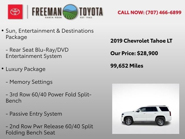 2019 Chevrolet Tahoe 4WD 4dr LT