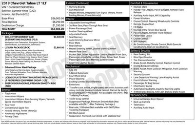 2019 Chevrolet Tahoe 4WD 4dr LT