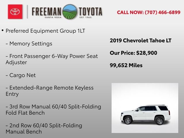 2019 Chevrolet Tahoe 4WD 4dr LT