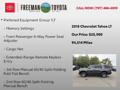 2018 Chevrolet Tahoe 4WD 4dr LT