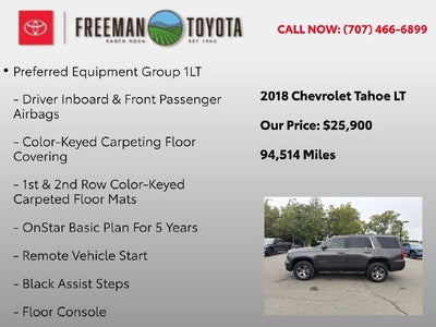 2018 Chevrolet Tahoe 4WD 4dr LT