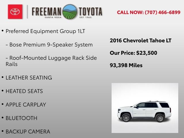 2016 Chevrolet Tahoe 4WD 4dr LT