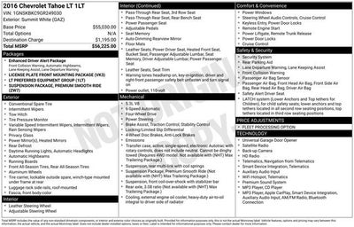 2016 Chevrolet Tahoe 4WD 4dr LT