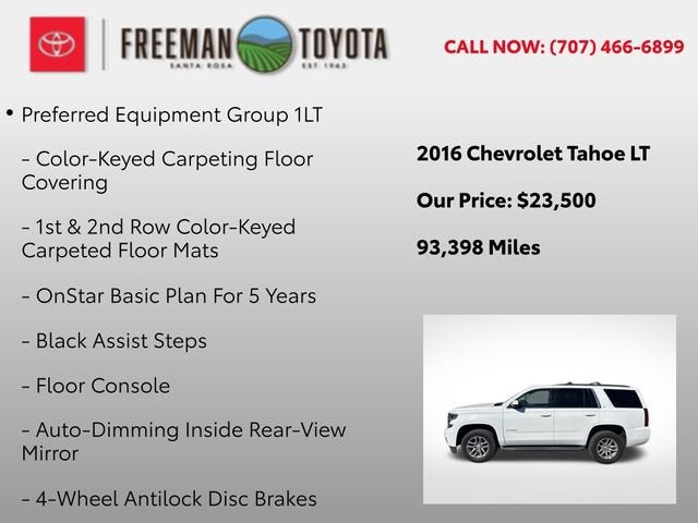 2016 Chevrolet Tahoe 4WD 4dr LT