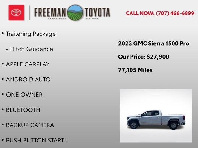 2023 GMC Sierra 1500 2WD Double Cab 147 Pro