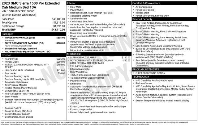 2023 GMC Sierra 1500 2WD Double Cab 147 Pro