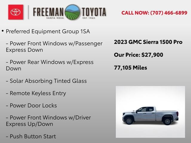 2023 GMC Sierra 1500 2WD Double Cab 147 Pro
